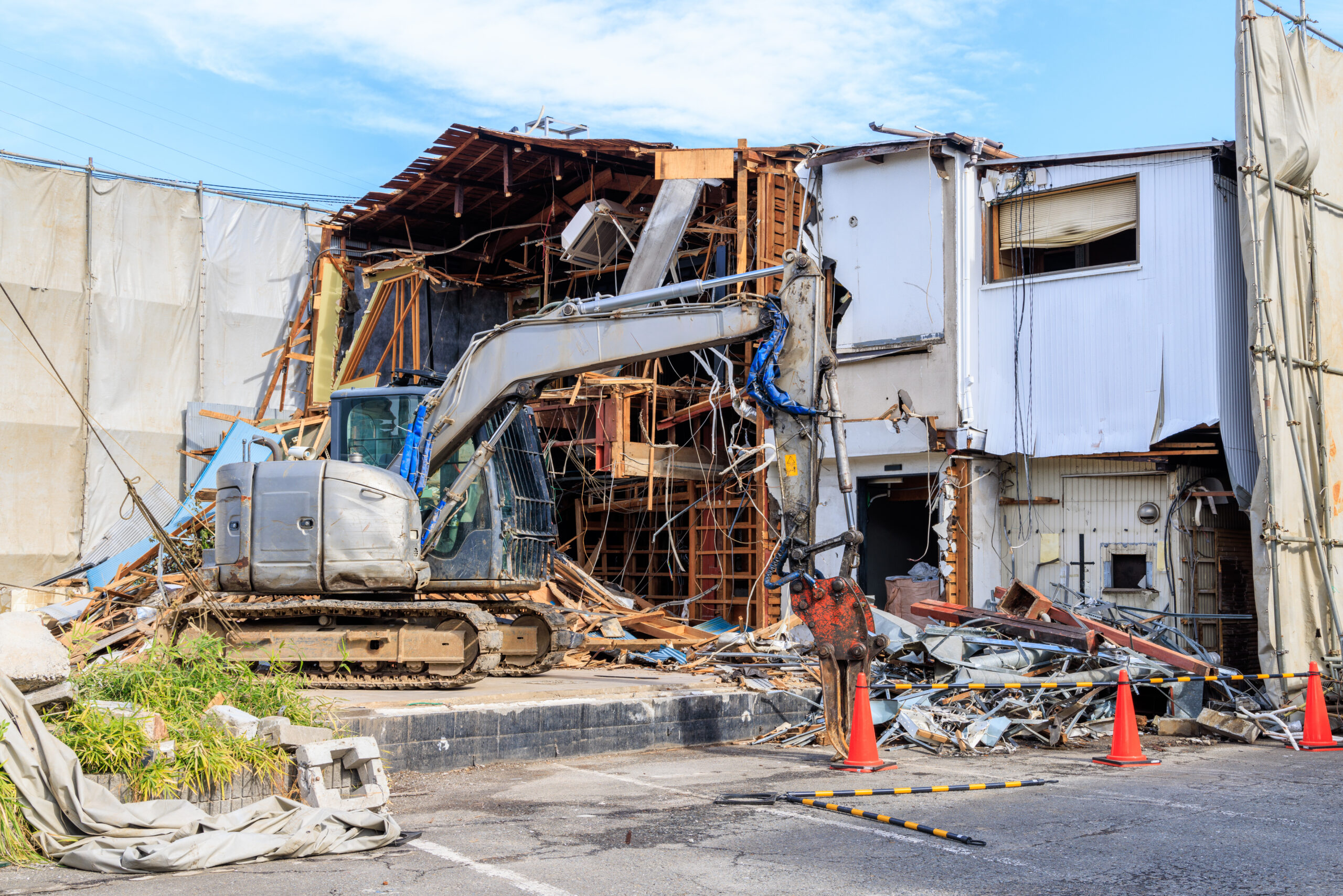 戸建て解体（木造）の施工イメージ