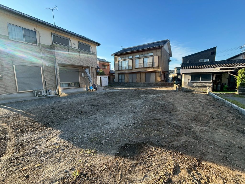 解体工事後に整地された小倉北区大畠の更地