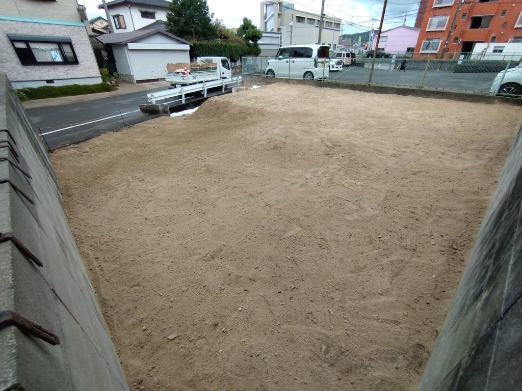 那珂川市片縄 整地が完了した更地